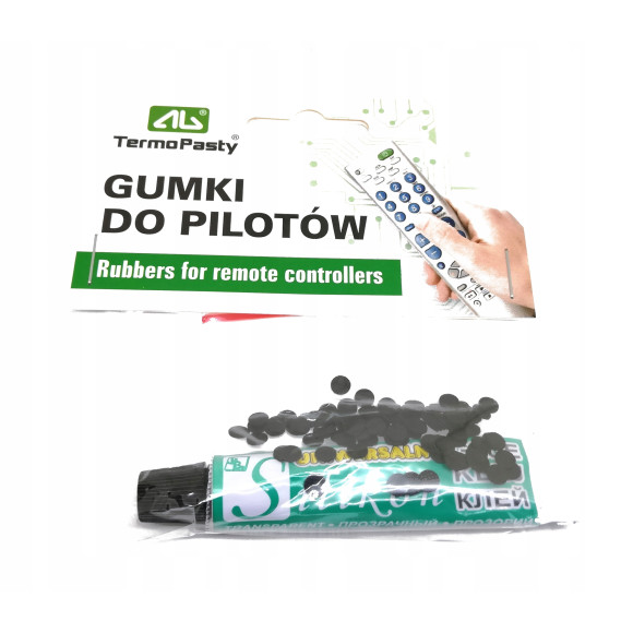 Gumki do pilotów z klejem AG AGT-021 Gumki do pilotów z klejem AG AGT-021