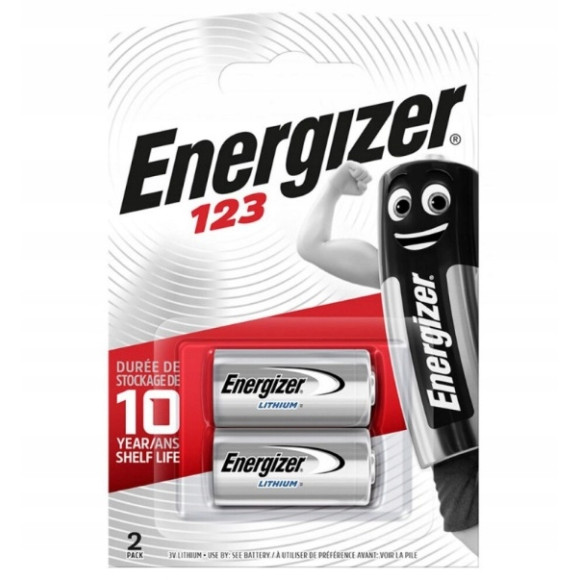 Bateria litowa Energizer CR123 3V 2szt