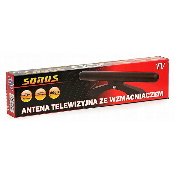 Antena pokojowa telewizyjna ze wzmacniaczem Sonus