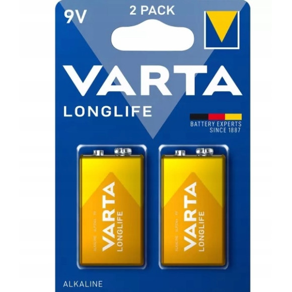 Bateria alkaliczna Varta 9V (6LR61) 2szt