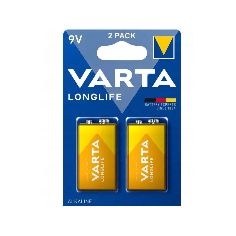 Bateria alkaliczna Varta 9V (6LR61) 2szt