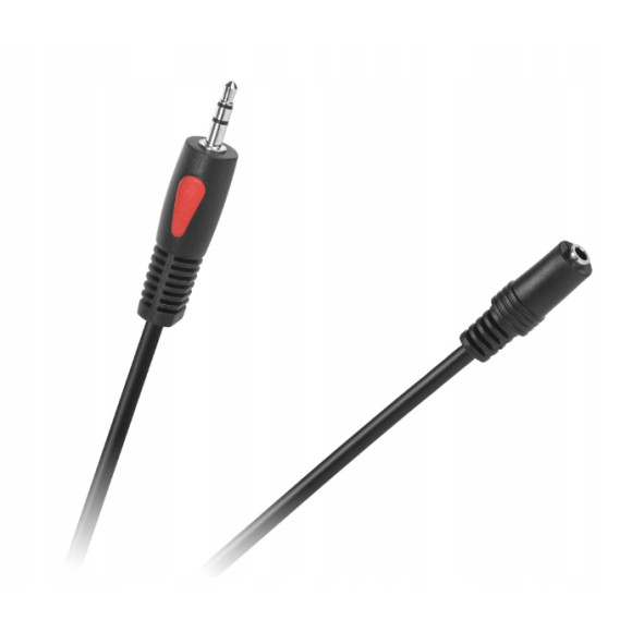 PrzedłużaczJack 3.5mm Kabel AUX wtyk-gniazdo 1.0m Cabletech 2szt