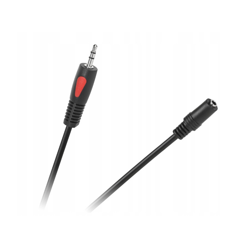 PrzedłużaczJack 3.5mm Kabel AUX wtyk-gniazdo 1.0m Cabletech 2szt