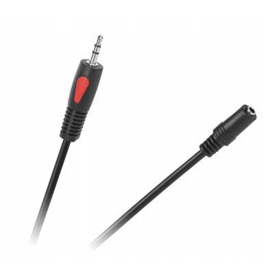 PrzedłużaczJack 3.5mm Kabel AUX wtyk-gniazdo 1.0m Cabletech 2szt