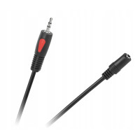 PrzedłużaczJack 3.5mm Kabel AUX wtyk-gniazdo 1.0m Cabletech 2szt