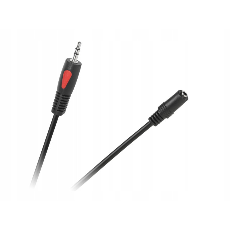 PrzedłużaczJack 3.5mm Kabel AUX wtyk-gniazdo 1.0m Cabletech 2szt