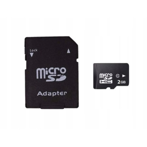 Karta pamięci Micro SD 2GB + adapter