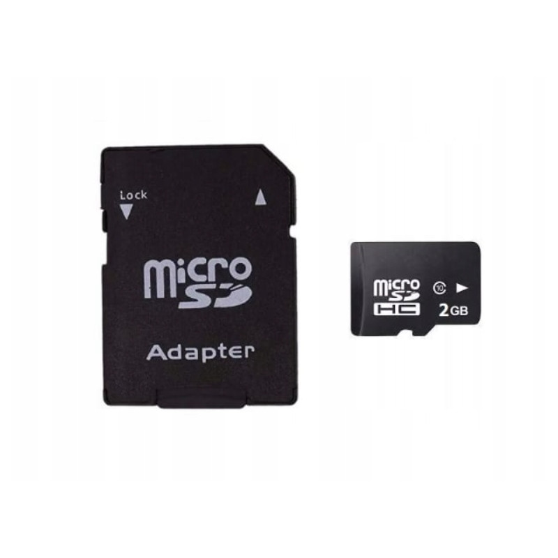 Karta pamięci Micro SD 2GB + adapter