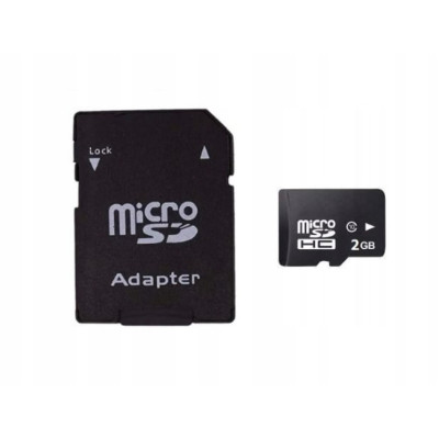 Karta pamięci Micro SD 2GB + adapter