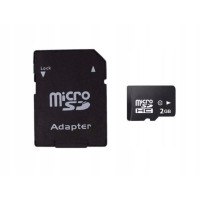 Karta pamięci Micro SD 2GB + adapter