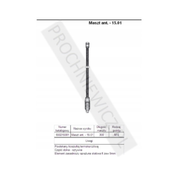 Maszt antenowy 15.01 Unicon