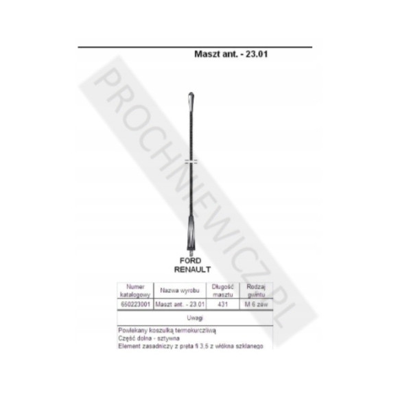 Maszt antenowy 23.01 Unicon