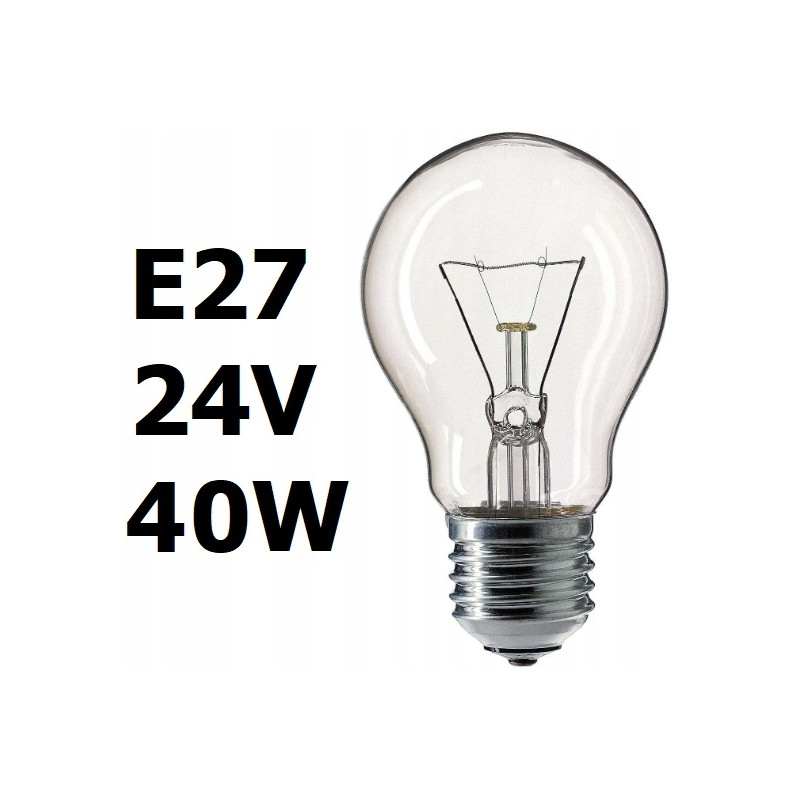 Żarówka Tradycyjna E27 24V 40W 4szt