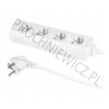 Przedłużacz 4gn. bez wł. 3x1mm 3m 10A/230V