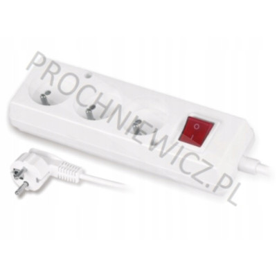 Przedłużacz 3gn. z wł. 3x1mm 1,5m 16A/230V