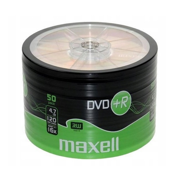 Płyta DVD+R 4,7GB x16 speed Maxell 50szt