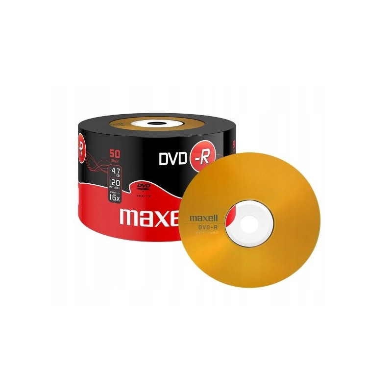 Płyta DVD-R 4,7GB x16 speed Maxell 50szt