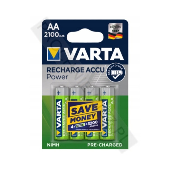 Akumulatorki Varta AA 2100mAh 4szt.