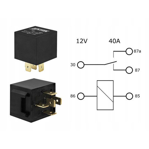 Przekaźnik samochodowy 4120 12V 30/40A 25szt.