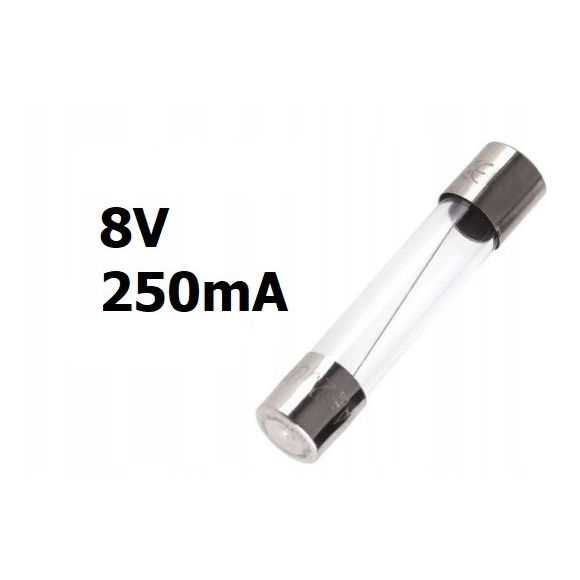 Żarówka osiowa 8V DC 250mA 31mm