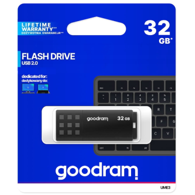 Pendrive GOODRAM UME2 32GB USB 2.0 czarny/biały