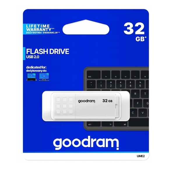 Pendrive GOODRAM UME2 32GB USB 2.0 czarny/biały