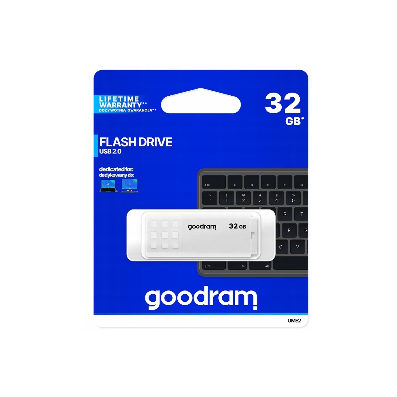 Pendrive GOODRAM UME2 32GB USB 2.0 czarny/biały