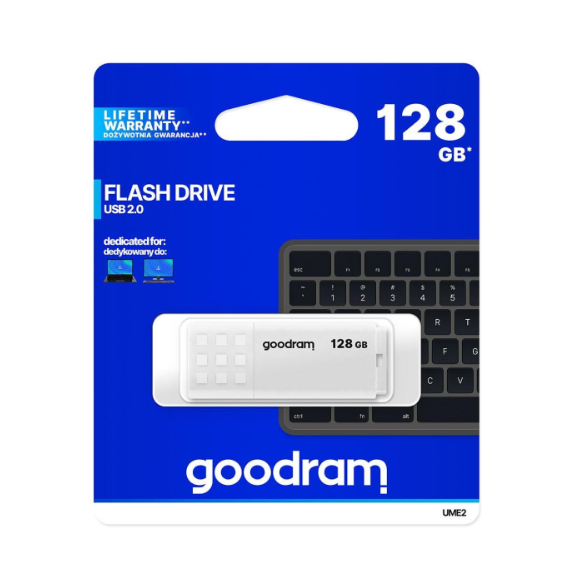 Pendrive GOODRAM USB 2.0 128GB biały