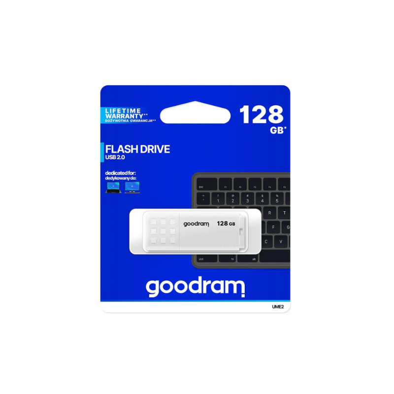 Pendrive GOODRAM USB 2.0 128GB biały