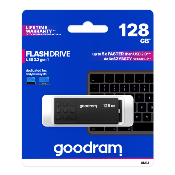 Pendrive GOODRAM USB 3.2 128GB czarny