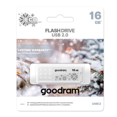 Pendrive GOODRAM UME2 16GB USB 2.0 biały