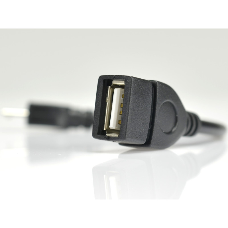 Kabel USB gniazdo A - wtyk micro USB 20cm OTG